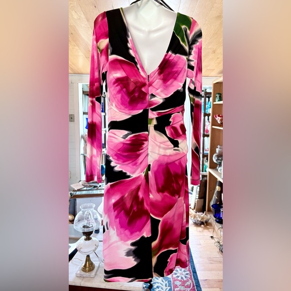 Halston Dress Fabulous Floral size 10 - Picture 6 of 6